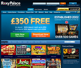 Roxy Palace casino screenshot